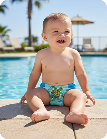Turtle Reefcycle Swim Diaper